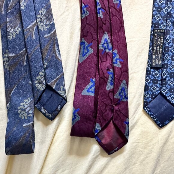 Giorgio Armani Cravatte 100% Silk Made in Italy Lot of 6 Ties - Picture 7 of 9